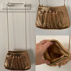 Glam gold metal purse